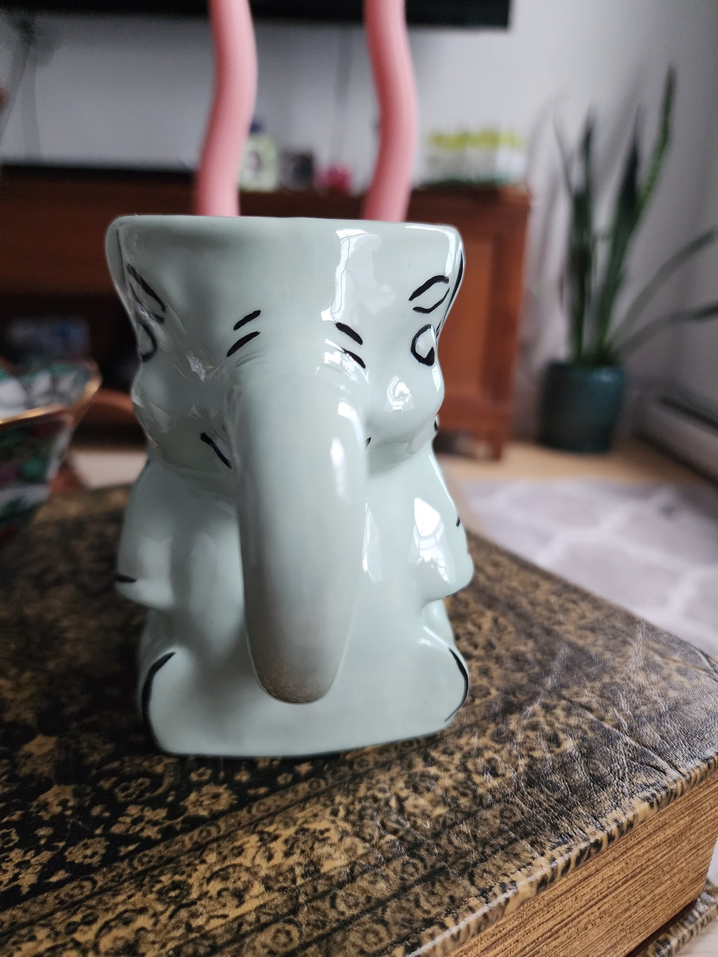 Vintage MCM Ceramic Elephant Mug