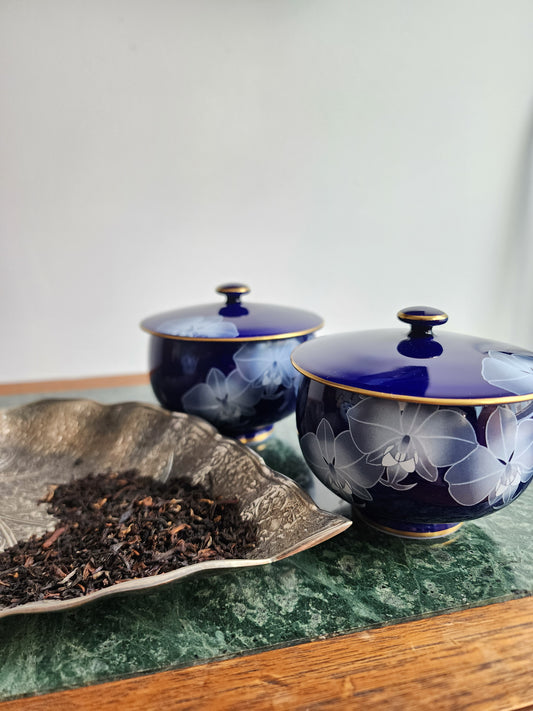 Two Japanese Lidded Teacups